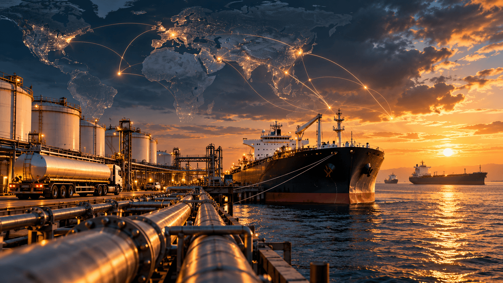 EN590 diesel cargo and tanker vessel involved in international fuel trade